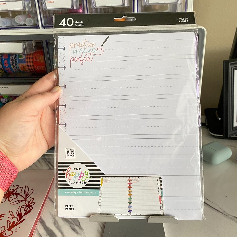 Happy Planner Practice Makes Perfect Lettering/Calligraphy sheet